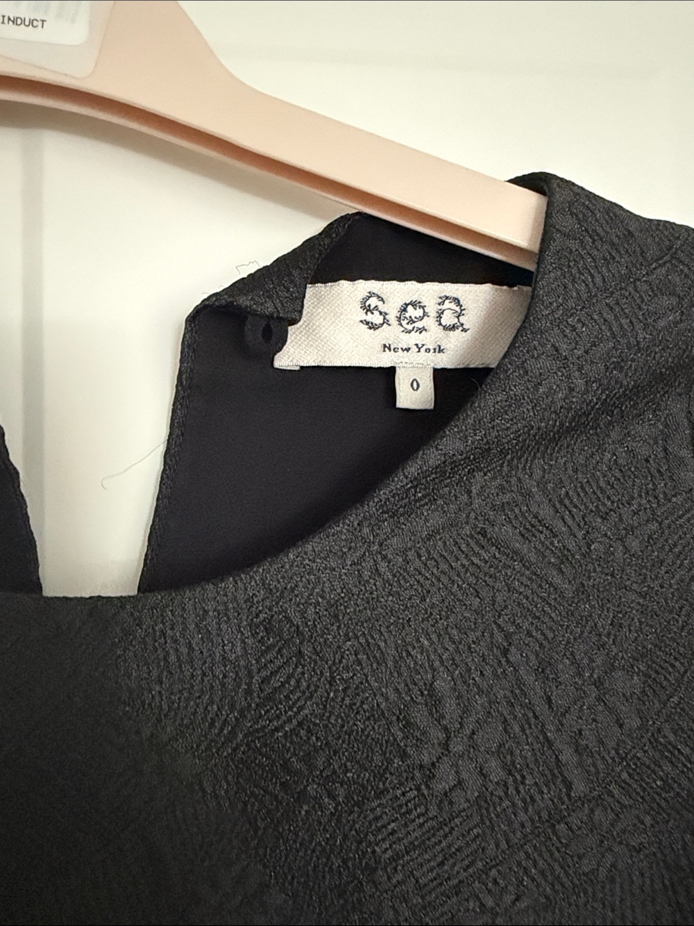 Sea New York Elegi Black Textured Sleeveless Peplum Tank - Picture 7 of 9